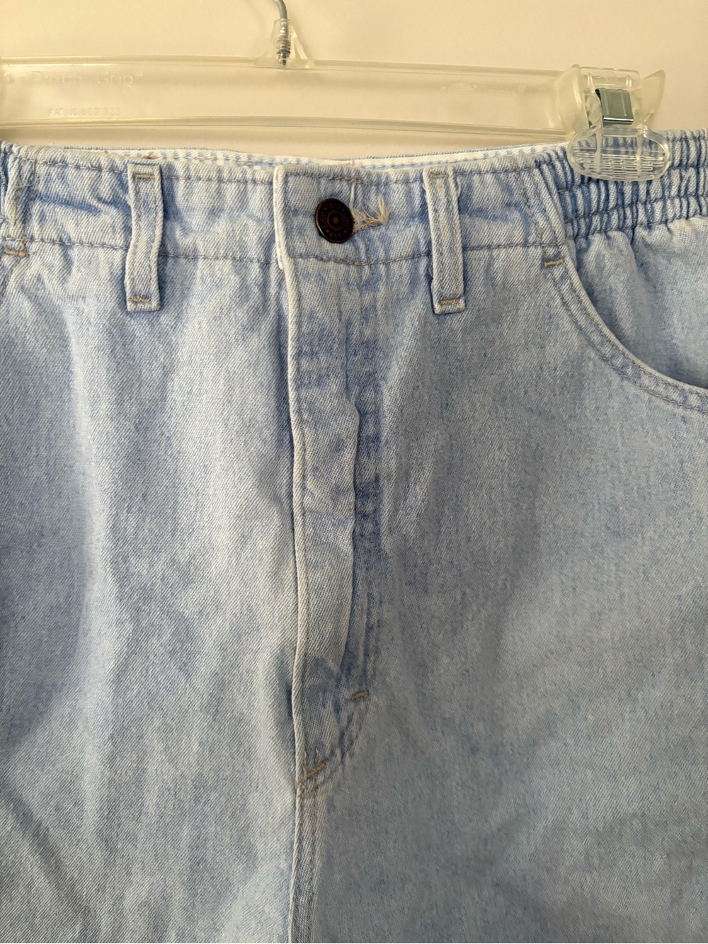 Vintage LEE Womens Shorts Mom Jean 14 Med Made USA High Rise High Waist Jorts - Picture 6 of 10